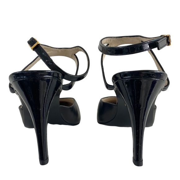 NIB Chanel Vintage Cap Toe Ankle Strap Buckle Pumps 37 - Picture 5 of 12